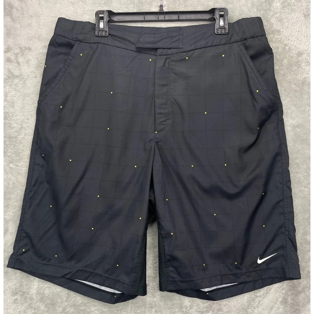 VTG Nike Men's Board‎ Shorts XXL Fit-Dry Black Polka Dots Pockets 348309-010